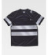 Short sleeve t-shirt in micropiqué polyester with segmented reflective stripes S9243