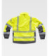 Parka acolchada e impermeable en tejido Oxford, combinada con alta visibilidad y con cintas reflectantes S9261