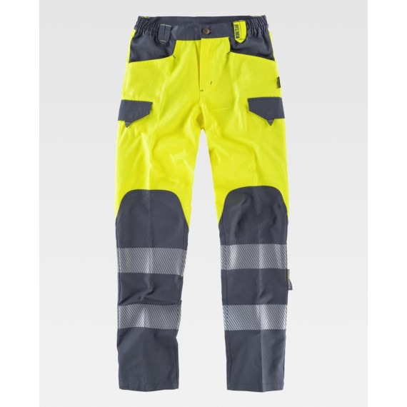Pantaloni combinati ad alta visibilità con strisce riflettenti | EN ISO 20471 C2715 WORKTEAM