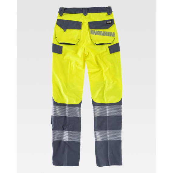 Pants combined with high visibility and reflective strips | EN ISO 20471 C2715 WORKTEAM