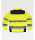 Padded jacket combined with high visibility and reflective strips C2951