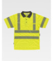 Polo combiné fluo haute visibilité avec bandes réfléchissantes segmentées C3882 WORKTEAM