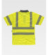 Polo combinado flúor de alta visibilidad con reflectantes segmentadas C3882 WORKTEAM