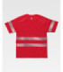 Short sleeve micropiqué t-shirt with reflective strips C3987 WORKTEAM