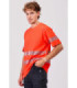 Short sleeve micropiqué t-shirt with reflective strips C3987 WORKTEAM