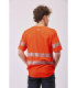 Short sleeve micropiqué t-shirt with reflective strips C3987 WORKTEAM