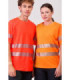 Short sleeve micropiqué t-shirt with reflective strips C3987 WORKTEAM