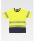 Camiseta combinada de manga curta de alta visibilidade com interior de algodão C3995 WORKTEAM