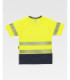T-shirt combinée à manches courtes haute visibilité avec intérieur en coton C3995 WORKTEAM