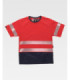 Fluorescent Bicolor Work T-Shirt with Reflective Strips C3997 WORKTEAM