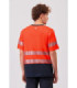 Maglietta da lavoro Fluo Bicolore con Cinture Riflettenti C3997 WORKTEAM