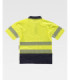 High visibility polo shirt with reflective elements, fluorescent colors - short sleeve C3895 WORKTEAM