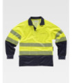 Hochsichtbares Polo mit segmentierten reflektierenden Streifen, Innenmaterial aus Baumwolle C3896 WORKTEAM