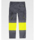 Hochsichtbare Hose mit reflektierenden Streifen, Slim Fit Gewebe C3218 WORKTEAM