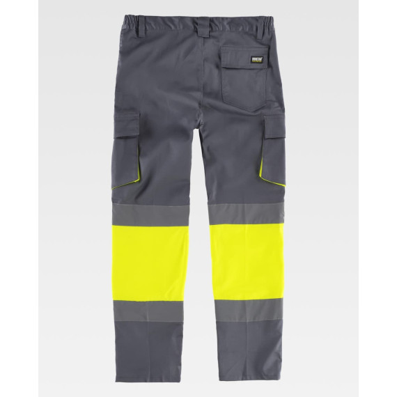 Pantalon haute visibilité avec bandes réfléchissantes, tissu Slim Fit C3218 WORKTEAM