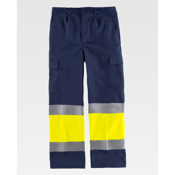 High visibility pants with reflective strips - EN 14058 C4028 WORKTEAM