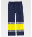 Hochsichtbare Hose mit reflektierenden Streifen - EN 14058 C4028 WORKTEAM