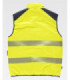 Reversible padded vest with zipper closure high visibility C8250 WORKTEAM