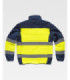 Workshell combinata in tessuto imbottito fluo, con strisce riflettenti S9600 WORKTEAM