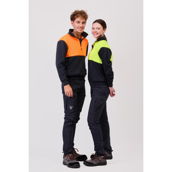 Work sweatshirt, high visibility top C9840 WORKTEAM
