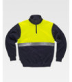 Sweatshirt de haute visibilité avec réfléchissant, col montant C9841 WORKTEAM