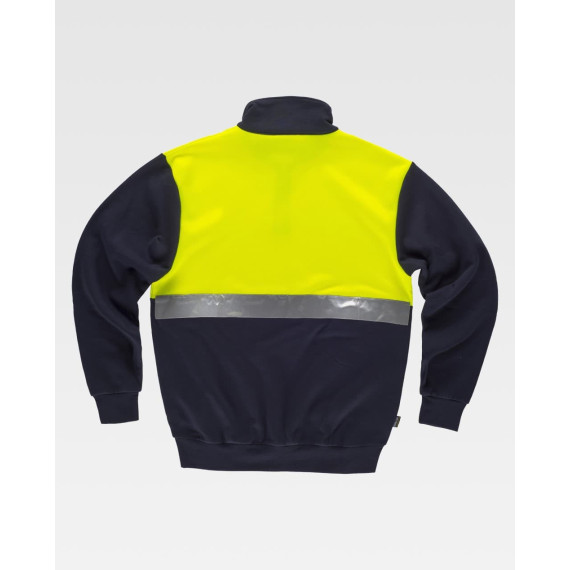 Sweatshirt de alta visibilidade com refletor, de gola alta C9841 WORKTEAM
