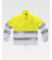 Veste matelassée pour l'alimentation, combinée avec des bandes réfléchissantes C1015.