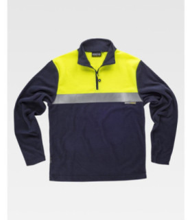 Polar seconda pelle combinato ad alta visibilità, chiusura a mezza zip C4021 WORKTEAM