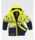 Parka ignífuga, impermeável, de alta visibilidade, antiestática com proteção para soldadura B3795