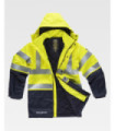 Parka ignífuga, impermeável, de alta visibilidade, antiestática com proteção para soldadura B3795