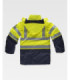 Fireproof, waterproof, high visibility, anti-static parka with welding protection B3795.
