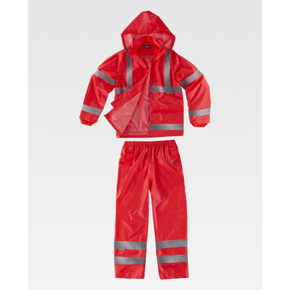 Vêtement de pluie imperméable, haute visibilité avec réfléchissants S2015 WORKTEAM