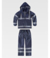 Traje de proteção impermeável com fitas refletoras S2013 WORKTEAM