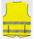 Lightweight high visibility vest with reflective strips C3607 WORKTEAM