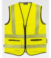 High visibility vest with segmented reflective strips EN ISO20471 C3605 WORKTEAM