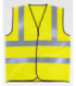 Chaleco ESD flúor de alta visibilidad con cintas reflectantes EN 1149-5 HVTT90 WORKTEAM