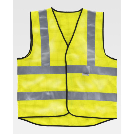 Anti-static and flame-resistant vest, high visibility HVTT20 WORKTEAM