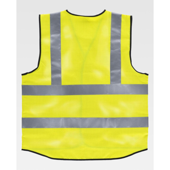 Anti-static and flame-resistant vest, high visibility HVTT20 WORKTEAM