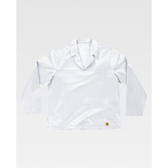 Veste ESD avec col à revers, manches longues, ouvertures sur les côtés B9900