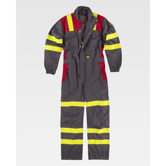 Buzo combinado ignífugo, antiestático com proteção para soldadura e arco elétrico C5099