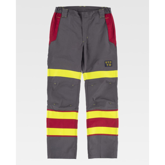 Calças ignífugas e antistáticas com proteção para soldadura B1499 WORKTEAM