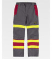 Flame-resistant and antistatic pants with welding protection B1499 WORKTEAM