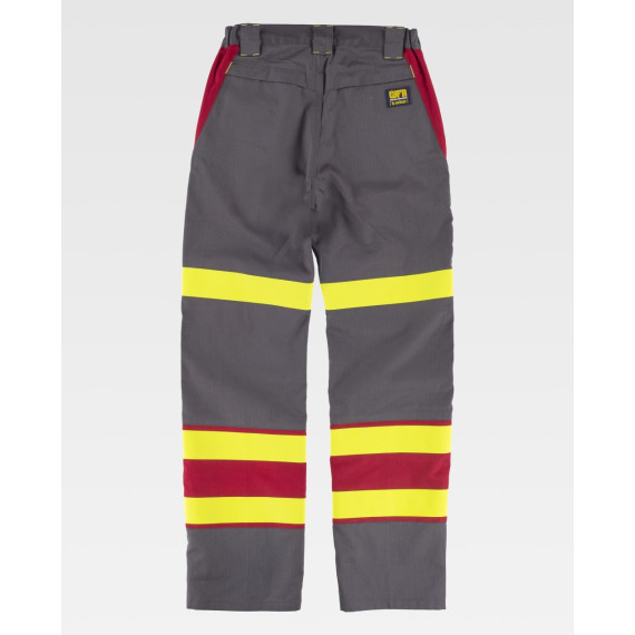 Calças ignífugas e antistáticas com proteção para soldadura B1499 WORKTEAM