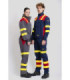 Flame-resistant and antistatic pants with welding protection B1499 WORKTEAM