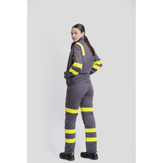 Jaqueta ignífuga, antiestática com proteção para soldadura e arco elétrico B1196
