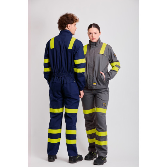 Jaqueta ignífuga, antiestática com proteção para soldadura e arco elétrico B1196