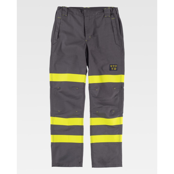 Calças ignífugas, antiestáticas com proteção para soldadura e arco elétrico B1496