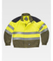 Veste tricolore ignifuge et antistatique haute visibilité, avec bandes réfléchissantes et tissu Ripstop B1181.