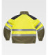 Tricolor fireproof and antistatic high visibility jacket, with reflective strips and Ripstop fabric B1481.