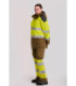 Parka tricolor retardador de chama, impermeável, antiestática e proteção fria B3781